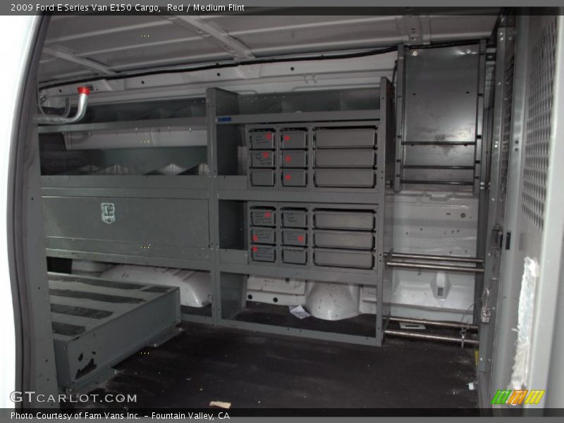 Red / Medium Flint 2009 Ford E Series Van E150 Cargo