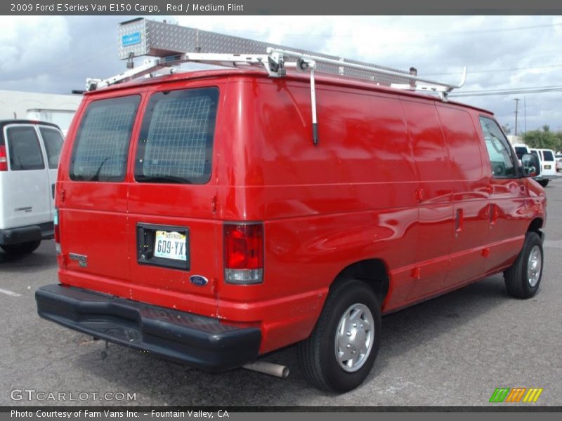 Red / Medium Flint 2009 Ford E Series Van E150 Cargo