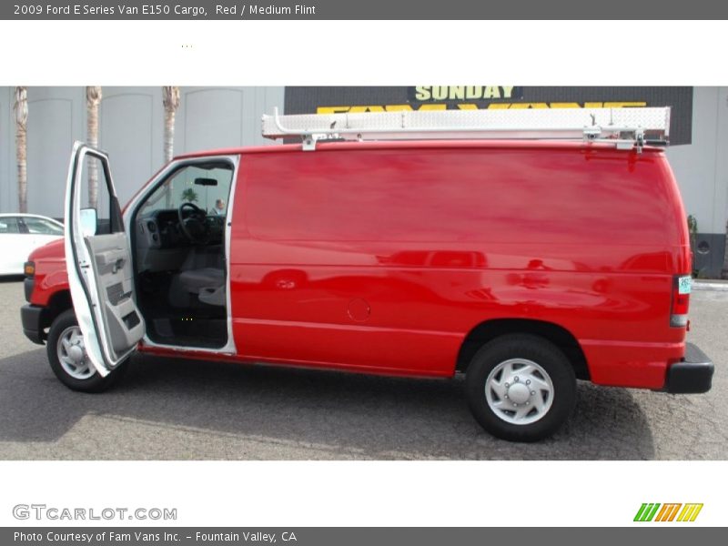 Red / Medium Flint 2009 Ford E Series Van E150 Cargo