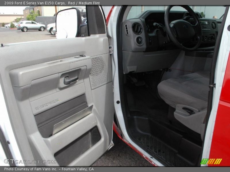 Red / Medium Flint 2009 Ford E Series Van E150 Cargo