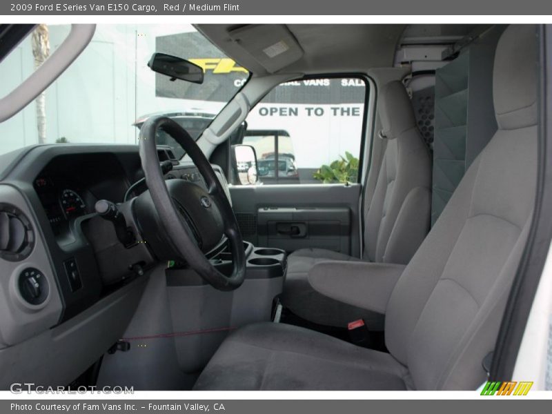 Red / Medium Flint 2009 Ford E Series Van E150 Cargo