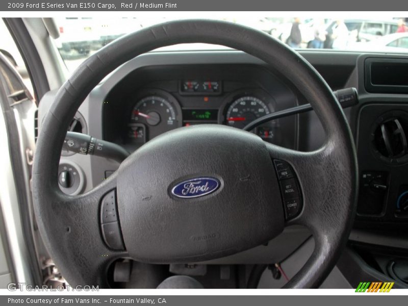 Red / Medium Flint 2009 Ford E Series Van E150 Cargo