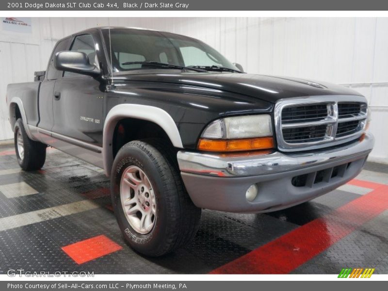 Black / Dark Slate Gray 2001 Dodge Dakota SLT Club Cab 4x4