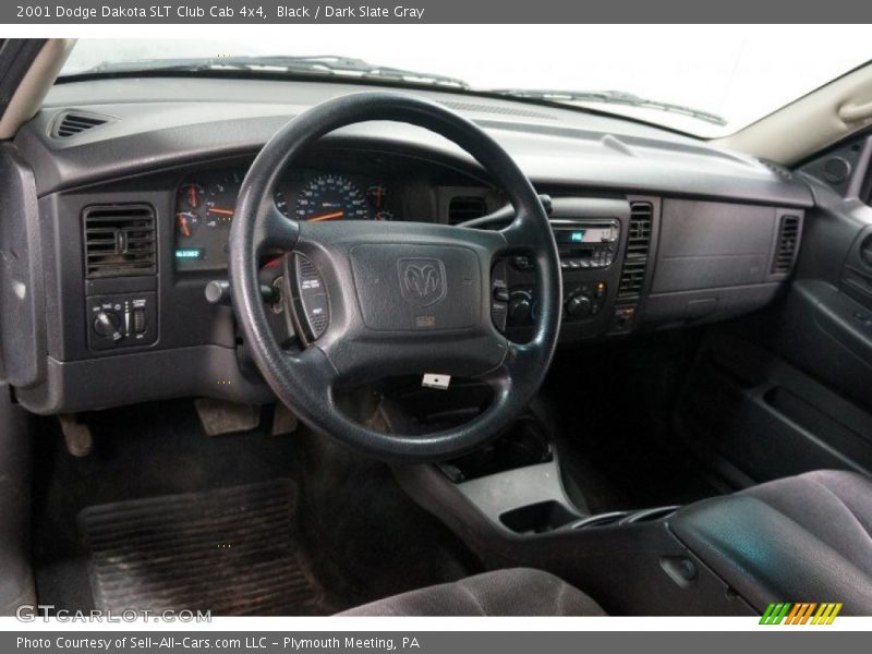 Black / Dark Slate Gray 2001 Dodge Dakota SLT Club Cab 4x4