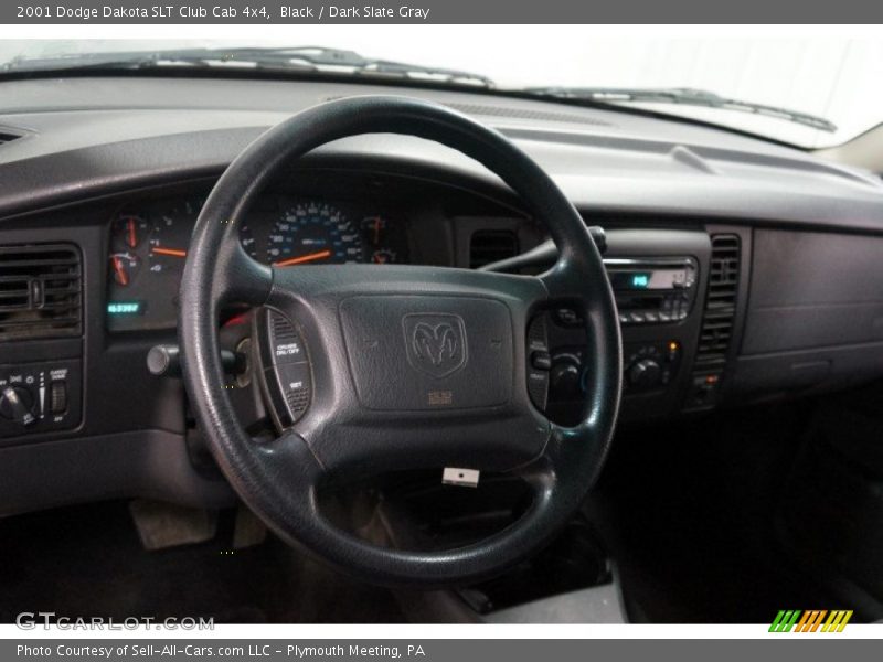 Black / Dark Slate Gray 2001 Dodge Dakota SLT Club Cab 4x4