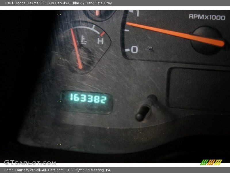 Black / Dark Slate Gray 2001 Dodge Dakota SLT Club Cab 4x4