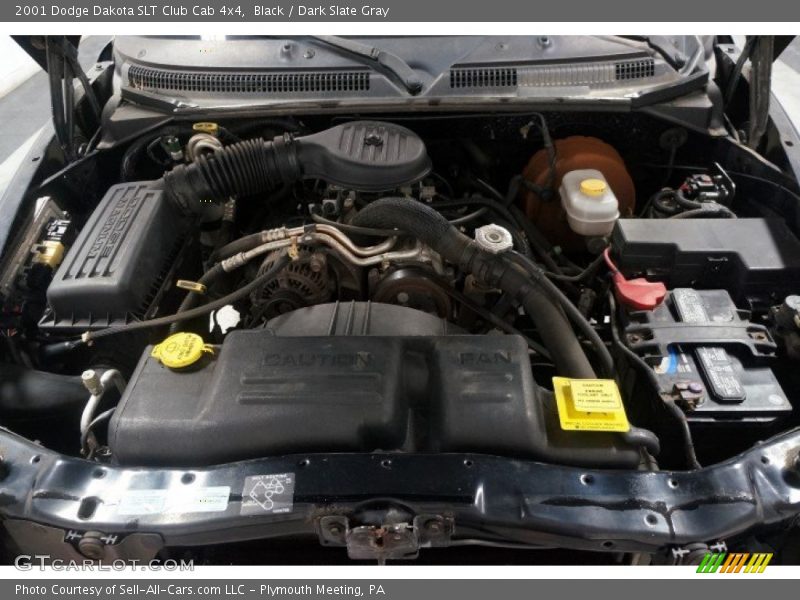 Black / Dark Slate Gray 2001 Dodge Dakota SLT Club Cab 4x4