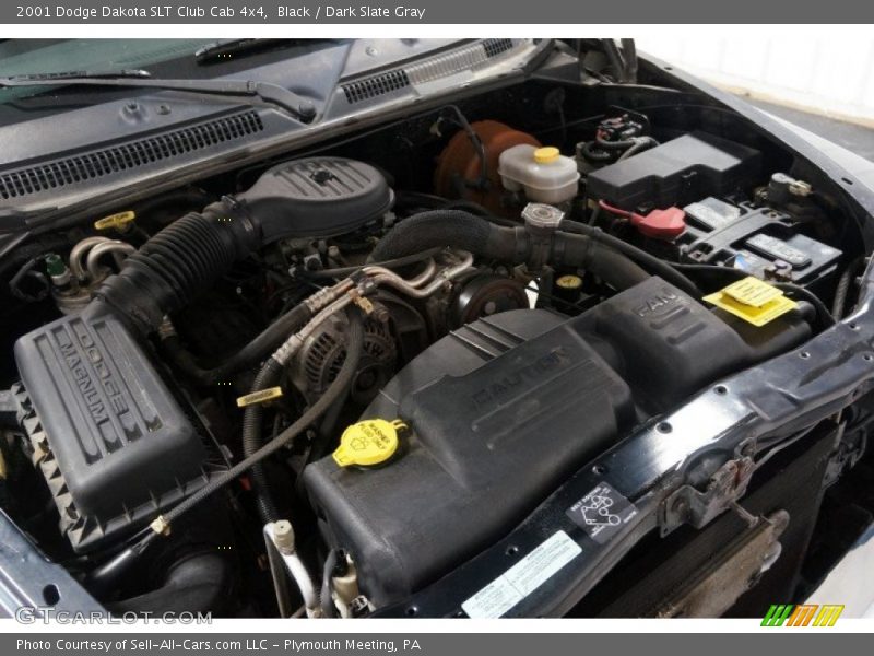 Black / Dark Slate Gray 2001 Dodge Dakota SLT Club Cab 4x4
