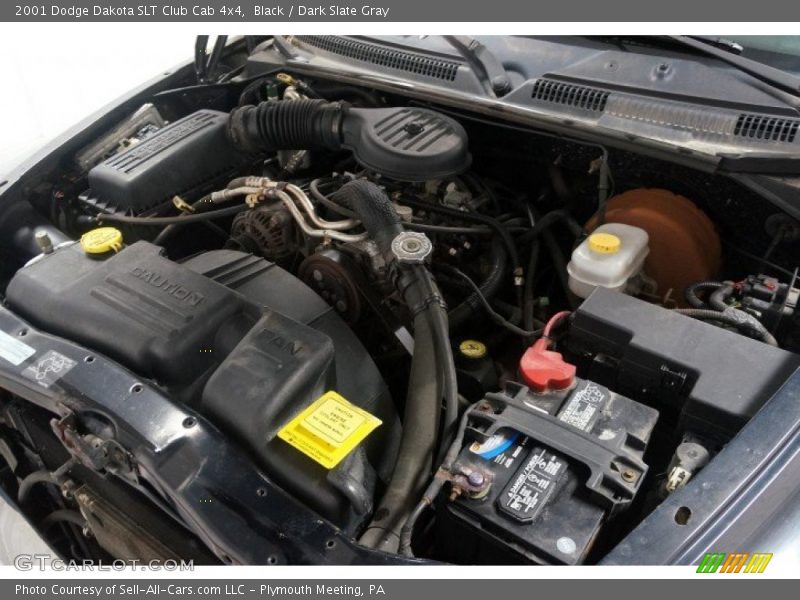 Black / Dark Slate Gray 2001 Dodge Dakota SLT Club Cab 4x4