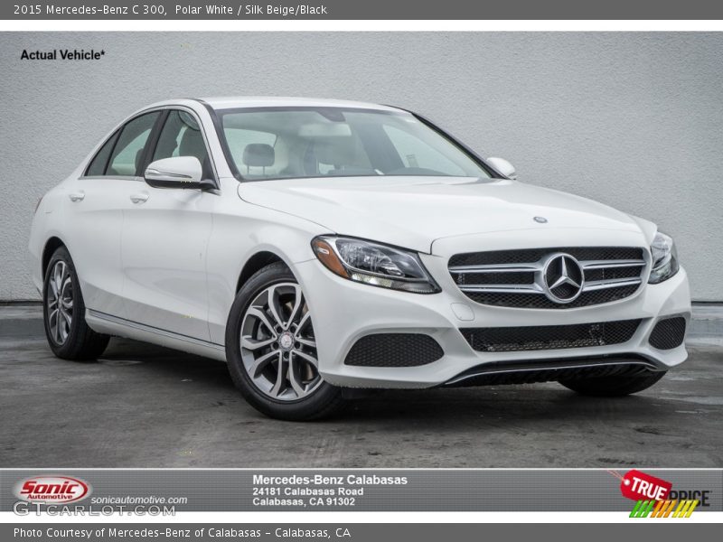 Polar White / Silk Beige/Black 2015 Mercedes-Benz C 300