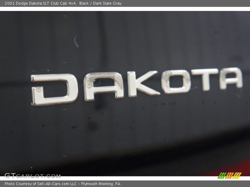 Black / Dark Slate Gray 2001 Dodge Dakota SLT Club Cab 4x4