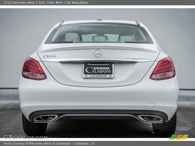 Polar White / Silk Beige/Black 2015 Mercedes-Benz C 300