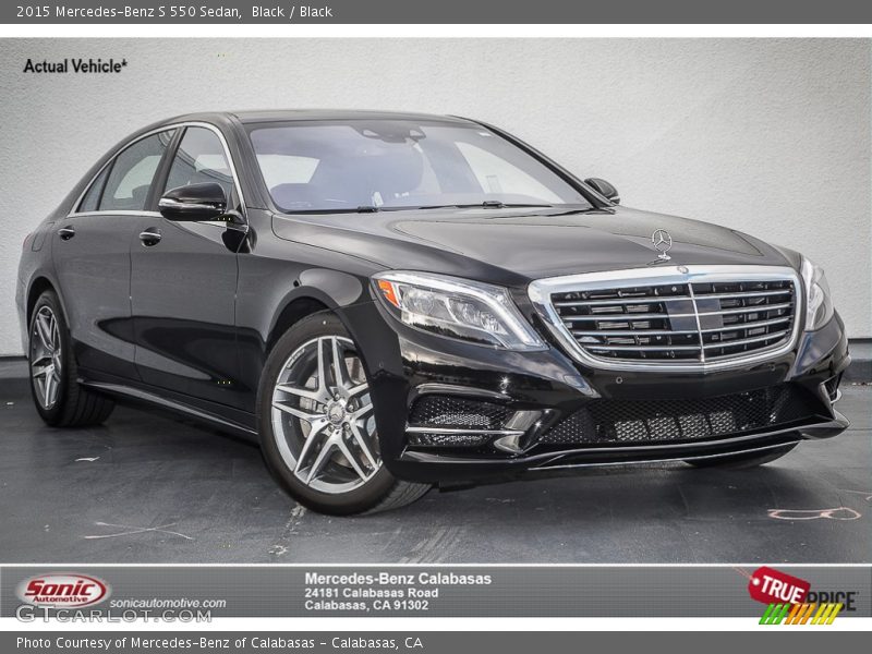 Black / Black 2015 Mercedes-Benz S 550 Sedan