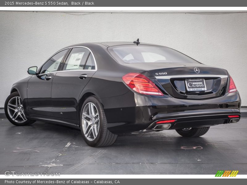 Black / Black 2015 Mercedes-Benz S 550 Sedan