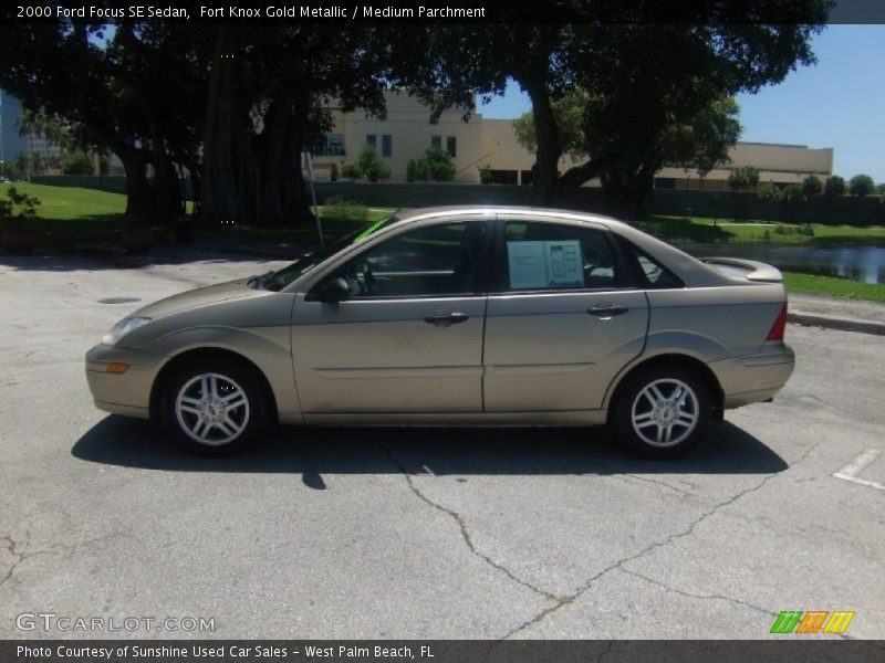 Fort Knox Gold Metallic / Medium Parchment 2000 Ford Focus SE Sedan