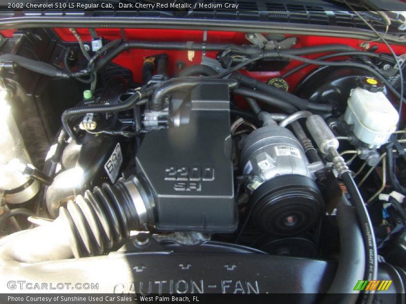 Dark Cherry Red Metallic / Medium Gray 2002 Chevrolet S10 LS Regular Cab