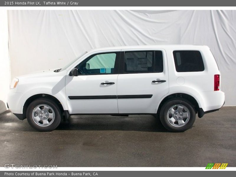 Taffeta White / Gray 2015 Honda Pilot LX