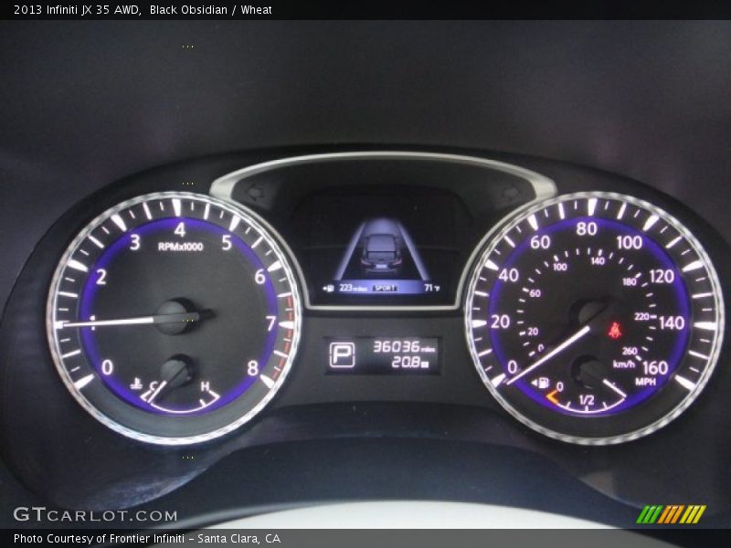 Black Obsidian / Wheat 2013 Infiniti JX 35 AWD