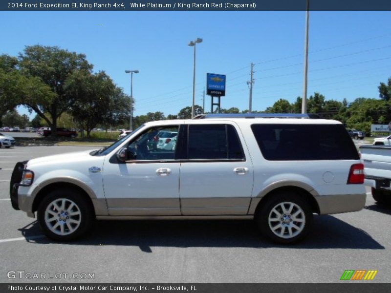 White Platinum / King Ranch Red (Chaparral) 2014 Ford Expedition EL King Ranch 4x4