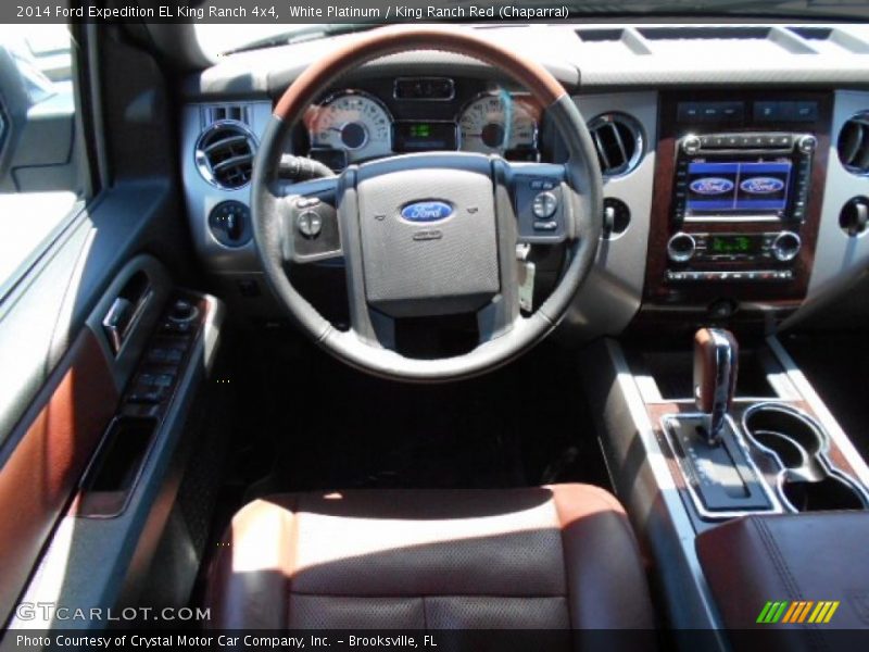 White Platinum / King Ranch Red (Chaparral) 2014 Ford Expedition EL King Ranch 4x4