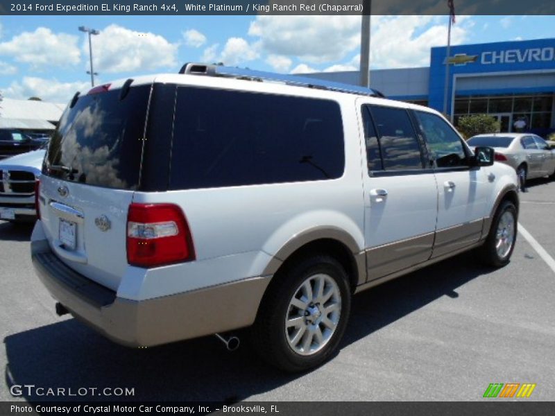 White Platinum / King Ranch Red (Chaparral) 2014 Ford Expedition EL King Ranch 4x4