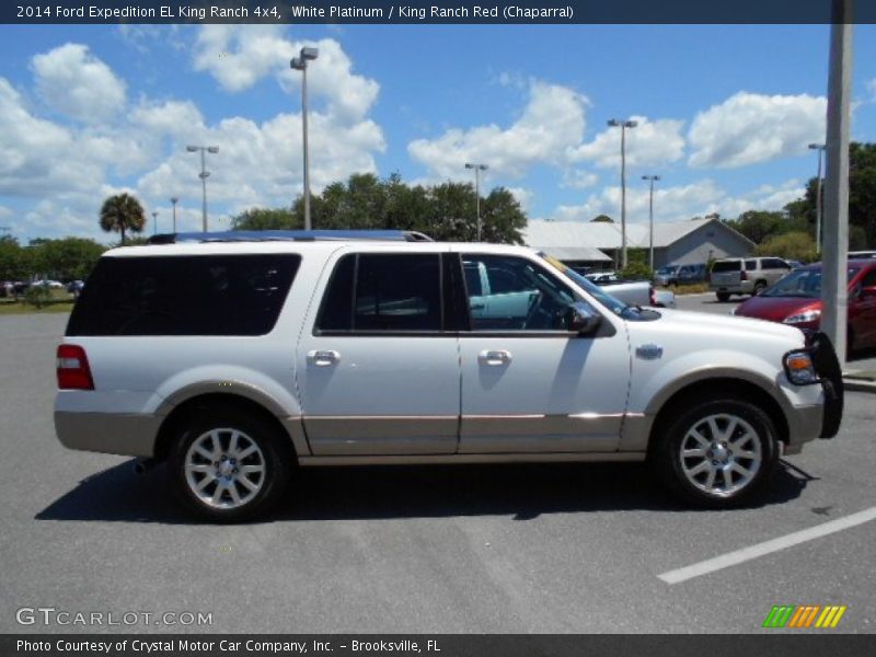 White Platinum / King Ranch Red (Chaparral) 2014 Ford Expedition EL King Ranch 4x4