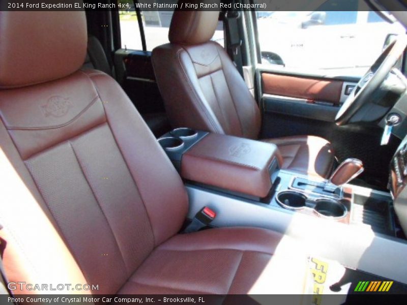 White Platinum / King Ranch Red (Chaparral) 2014 Ford Expedition EL King Ranch 4x4