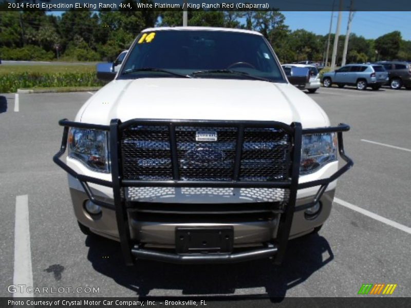 White Platinum / King Ranch Red (Chaparral) 2014 Ford Expedition EL King Ranch 4x4
