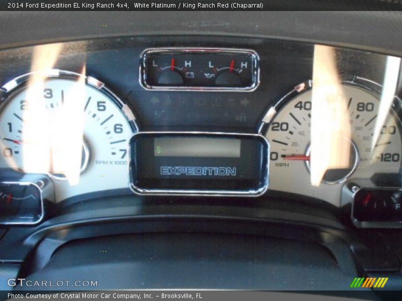 White Platinum / King Ranch Red (Chaparral) 2014 Ford Expedition EL King Ranch 4x4