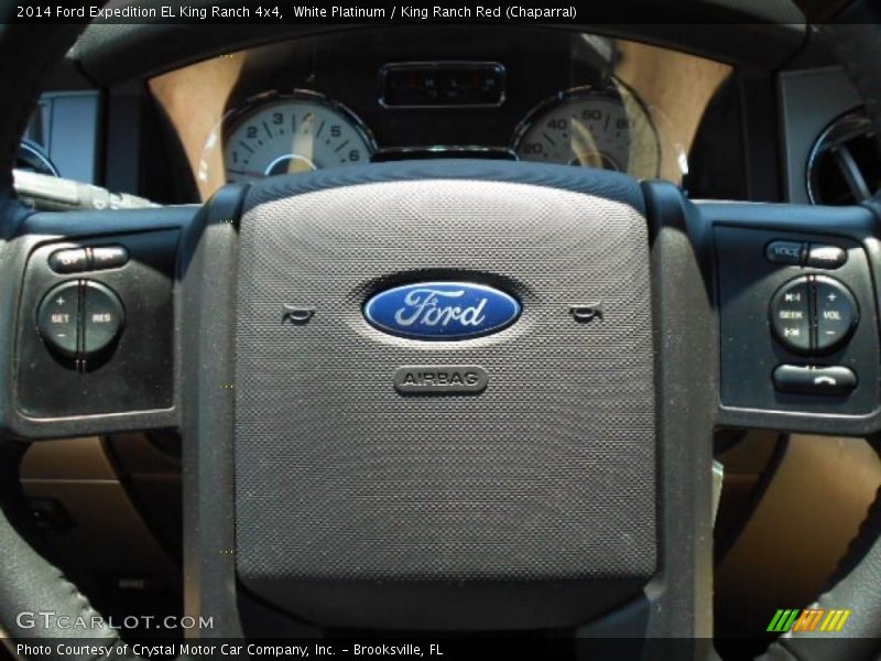 White Platinum / King Ranch Red (Chaparral) 2014 Ford Expedition EL King Ranch 4x4