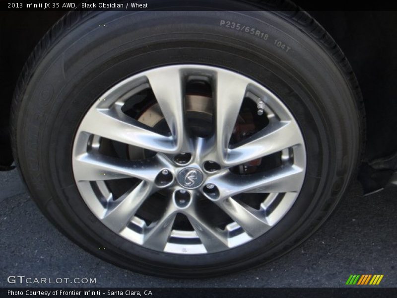 Black Obsidian / Wheat 2013 Infiniti JX 35 AWD