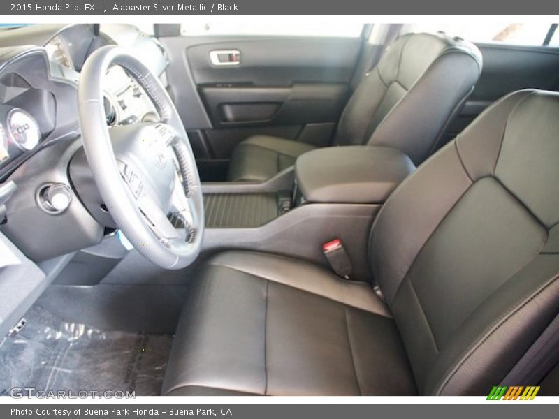 Alabaster Silver Metallic / Black 2015 Honda Pilot EX-L