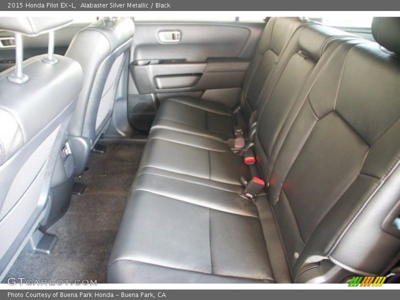 Alabaster Silver Metallic / Black 2015 Honda Pilot EX-L
