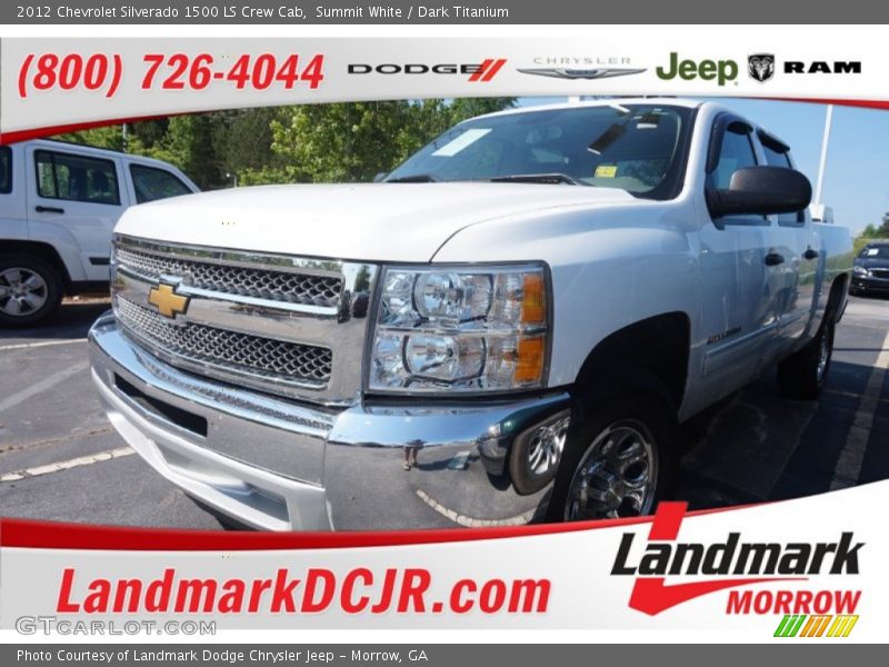 Summit White / Dark Titanium 2012 Chevrolet Silverado 1500 LS Crew Cab