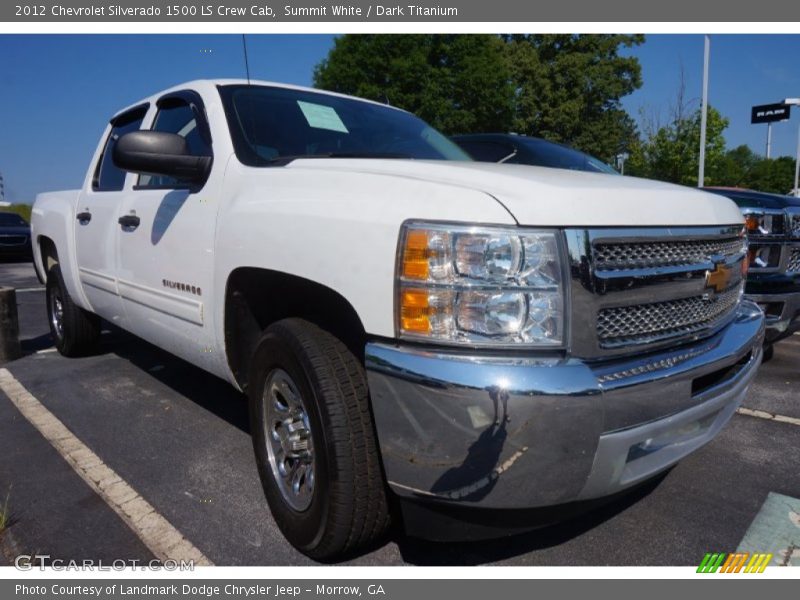 Summit White / Dark Titanium 2012 Chevrolet Silverado 1500 LS Crew Cab