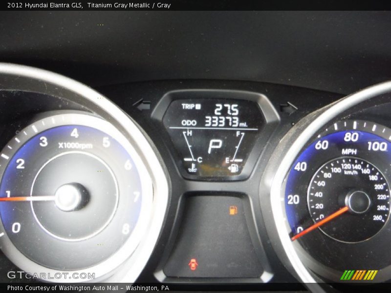 Titanium Gray Metallic / Gray 2012 Hyundai Elantra GLS