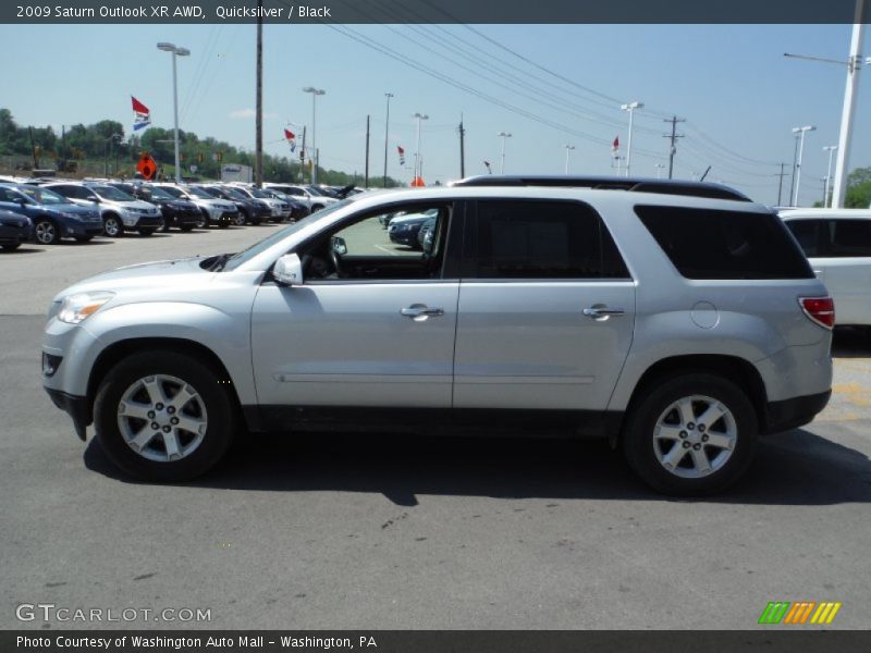 Quicksilver / Black 2009 Saturn Outlook XR AWD