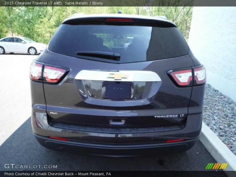 Sable Metallic / Ebony 2015 Chevrolet Traverse LT AWD