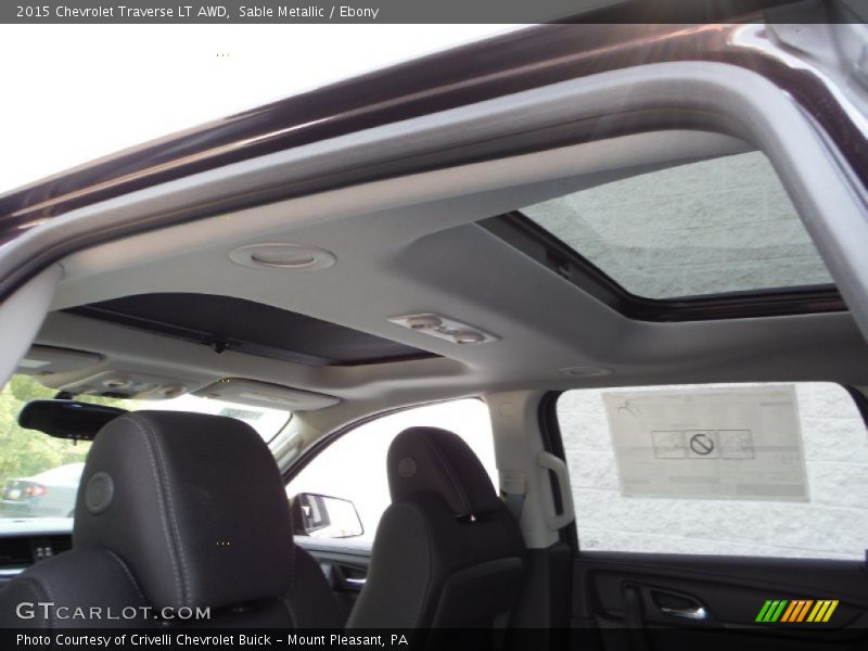 Sable Metallic / Ebony 2015 Chevrolet Traverse LT AWD
