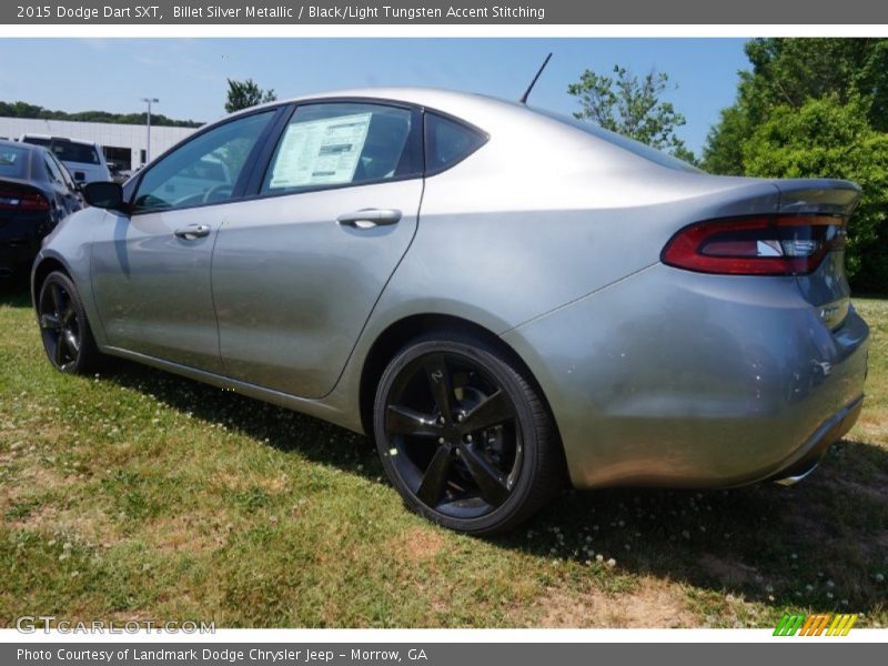 Billet Silver Metallic / Black/Light Tungsten Accent Stitching 2015 Dodge Dart SXT