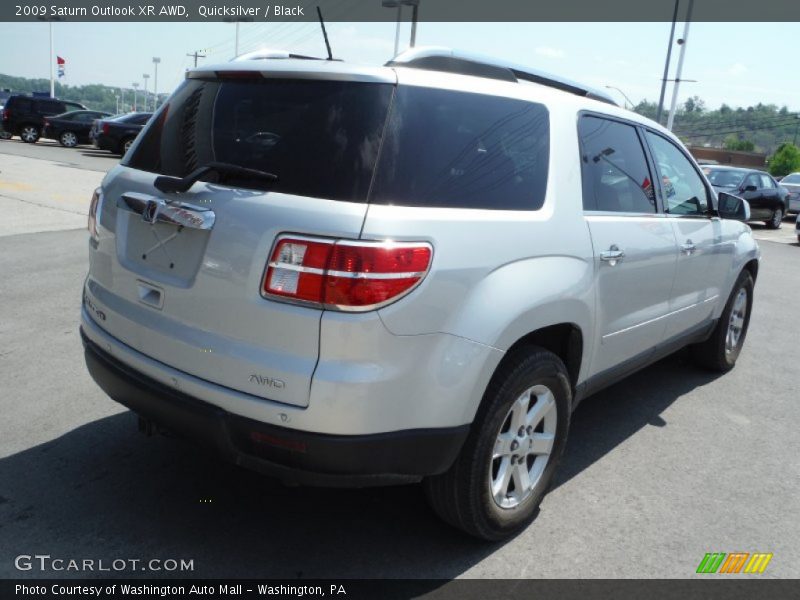 Quicksilver / Black 2009 Saturn Outlook XR AWD
