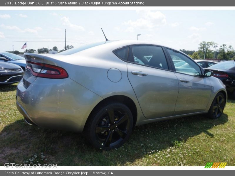 Billet Silver Metallic / Black/Light Tungsten Accent Stitching 2015 Dodge Dart SXT