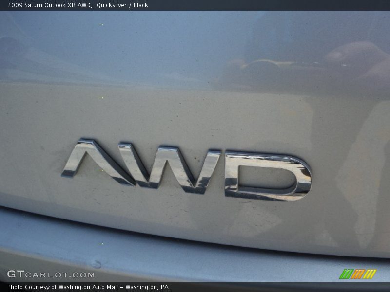 Quicksilver / Black 2009 Saturn Outlook XR AWD