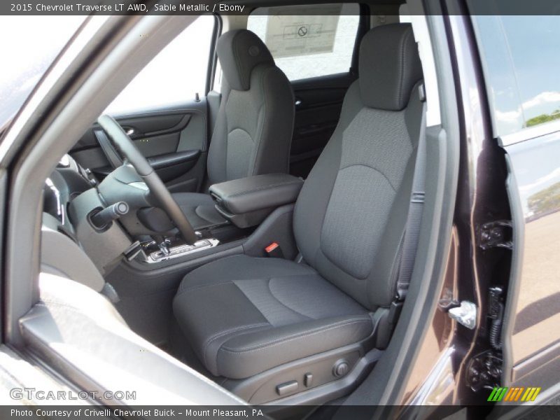 Sable Metallic / Ebony 2015 Chevrolet Traverse LT AWD