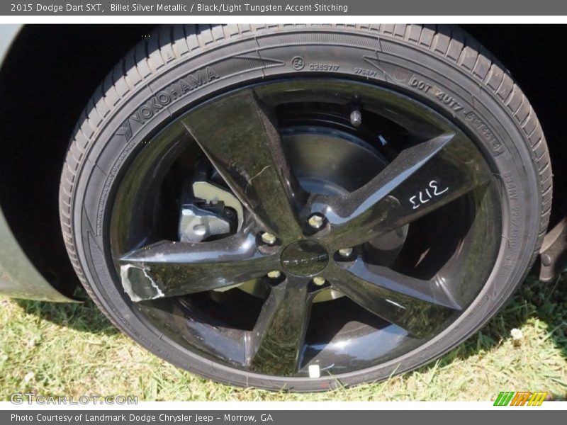 Billet Silver Metallic / Black/Light Tungsten Accent Stitching 2015 Dodge Dart SXT