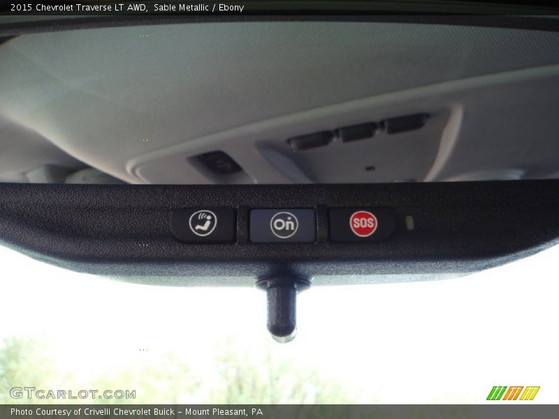 Sable Metallic / Ebony 2015 Chevrolet Traverse LT AWD