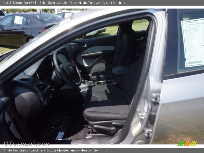 Billet Silver Metallic / Black/Light Tungsten Accent Stitching 2015 Dodge Dart SXT