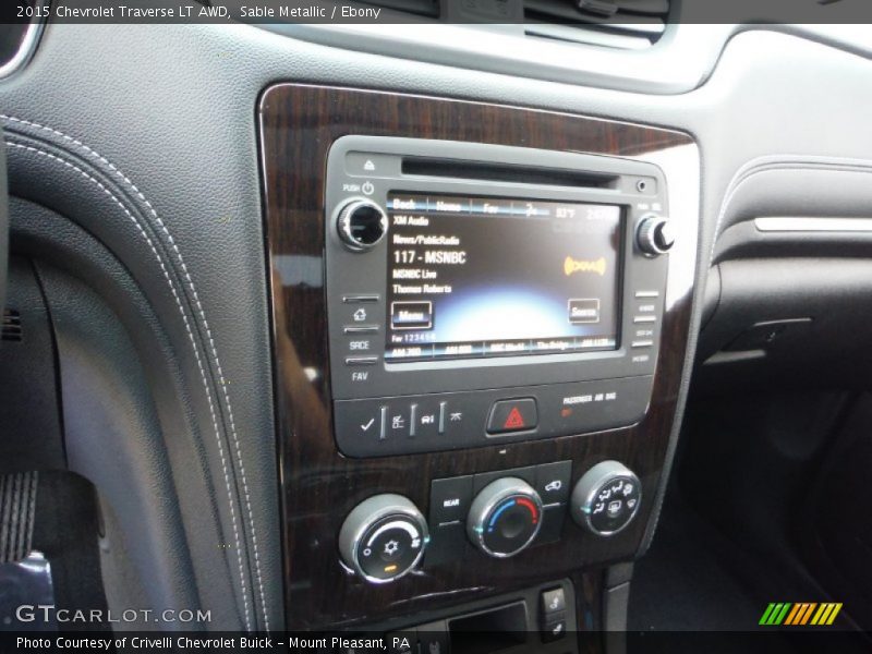 Sable Metallic / Ebony 2015 Chevrolet Traverse LT AWD