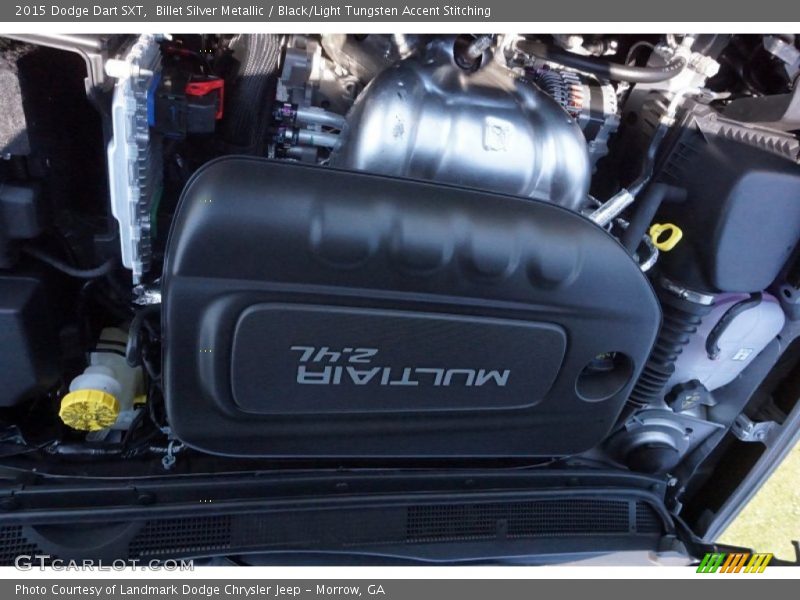 Billet Silver Metallic / Black/Light Tungsten Accent Stitching 2015 Dodge Dart SXT