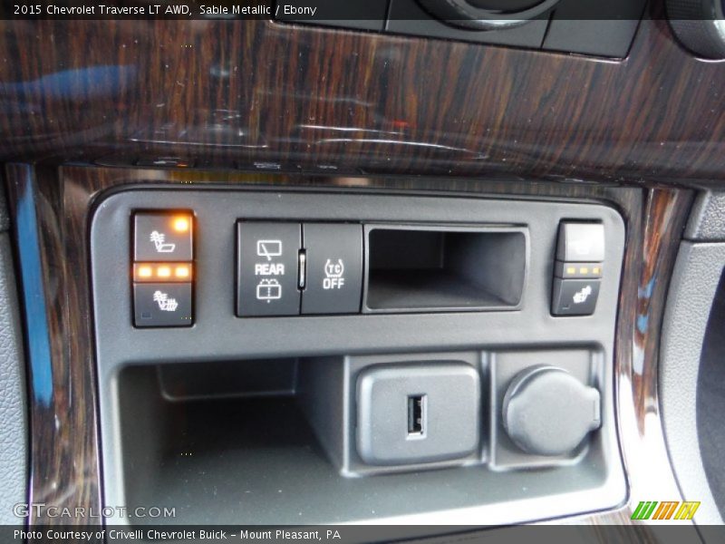 Sable Metallic / Ebony 2015 Chevrolet Traverse LT AWD